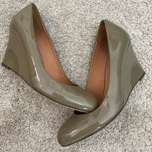 Coach Roni Patent Leather Heel Wedges